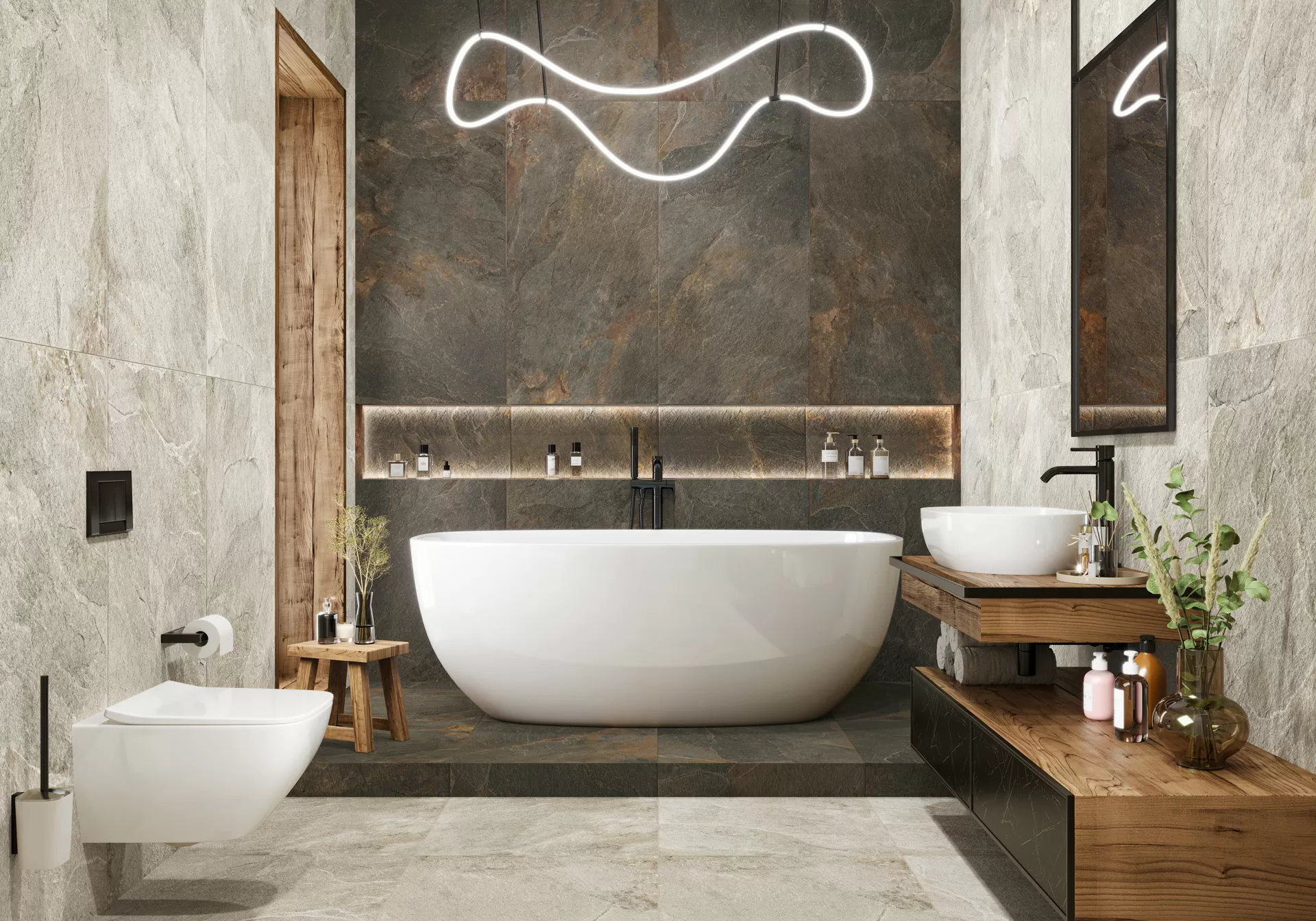 Керамогранит D120226L Stoncrete Gray 600x1200x9.5