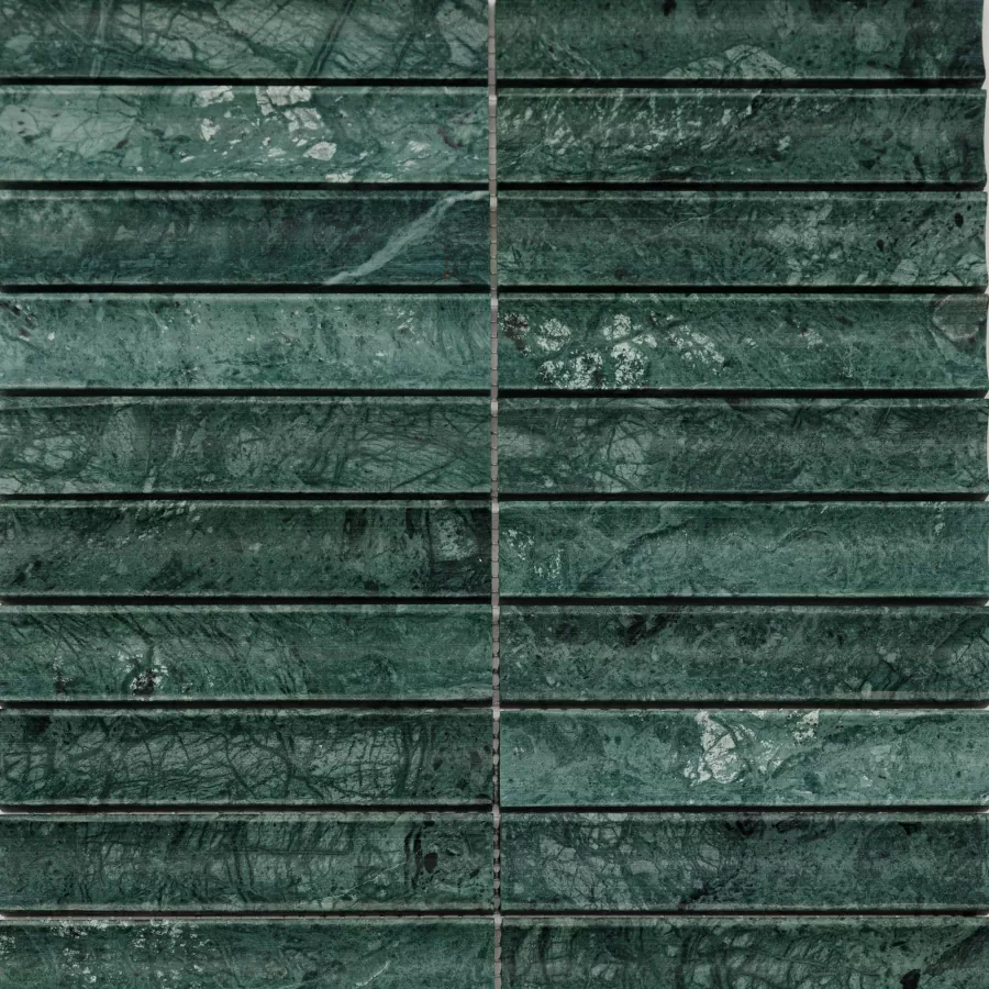 Мозаика PIX344 Spider Green, Concave матовая 30х151 305х318х12