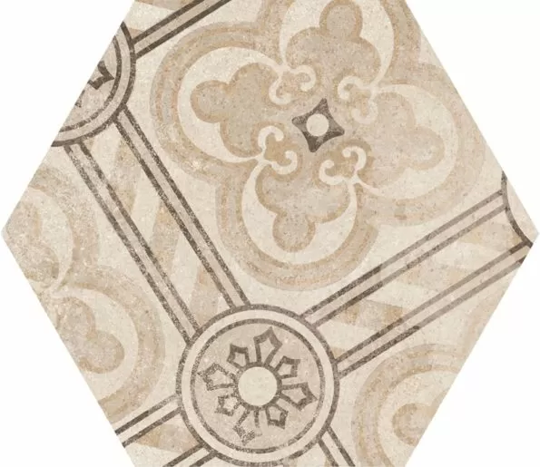 Керамогранит 22098 Hexatile Cement Garden Sand 17,5x20 (17 видов паттерна)