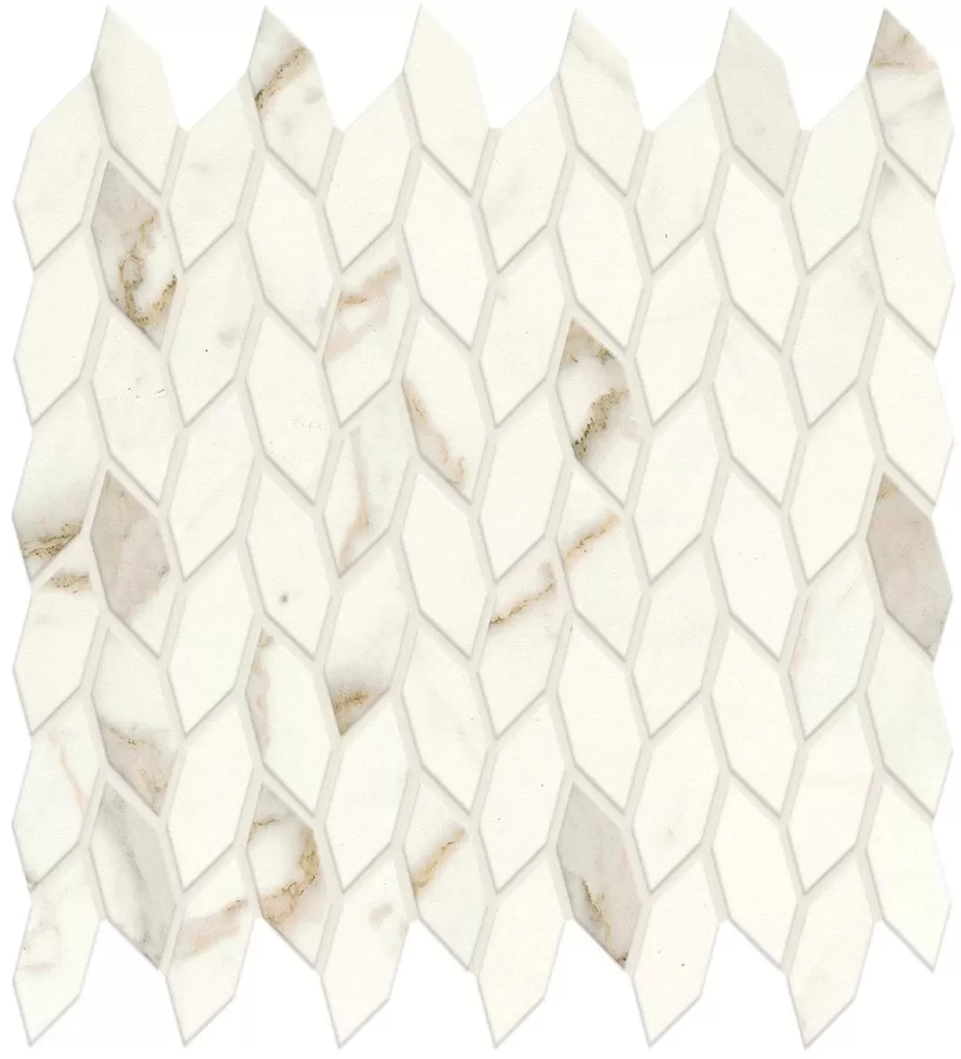 Мозаика A4WL Marvel Calacatta Prestigio Mosaico Twist Shiny 30.5x30.5