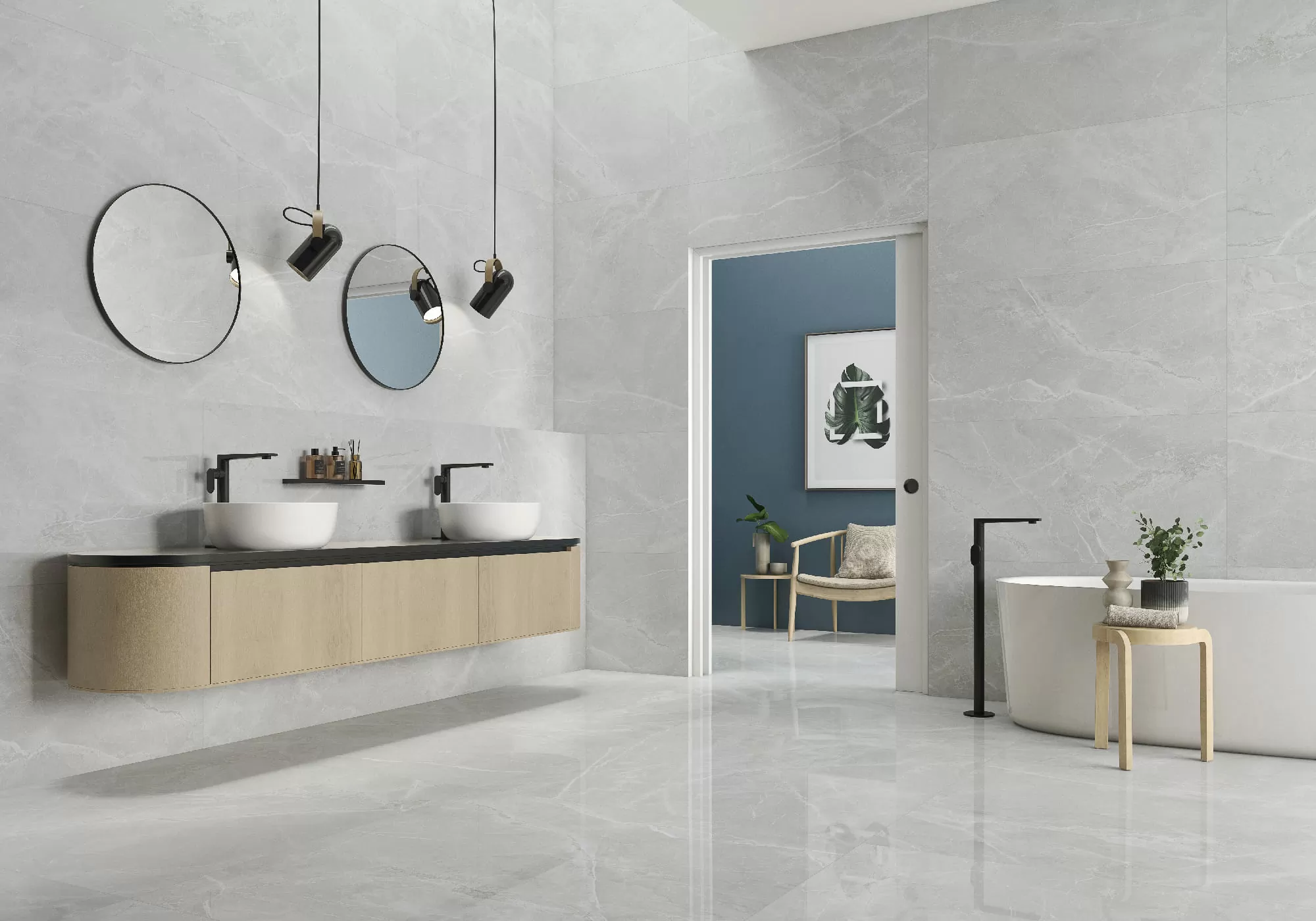 Керамогранит RLV Fior Di Bosca Marengo Polished 60x120