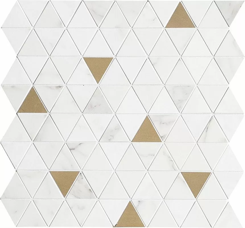 Мозаика M8GZ Allmarble Wall Statuario Satin Mosaico Tria 40х43