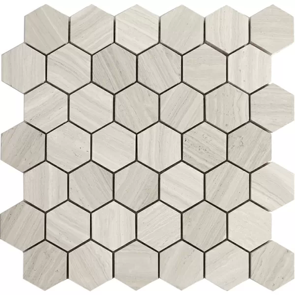 Мозаика M032-DH5 White Wooden 30.2x29.8