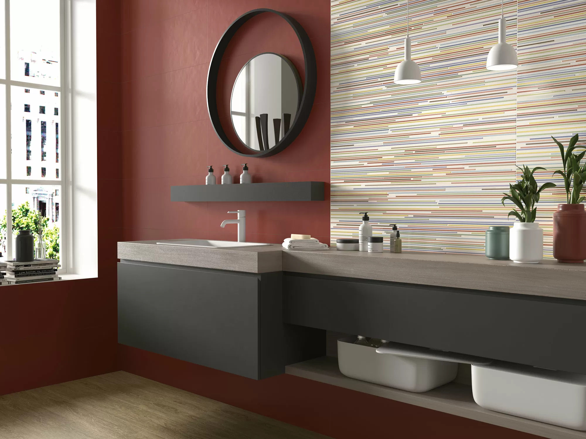 Плитка Decor Gravity Blue 35х100