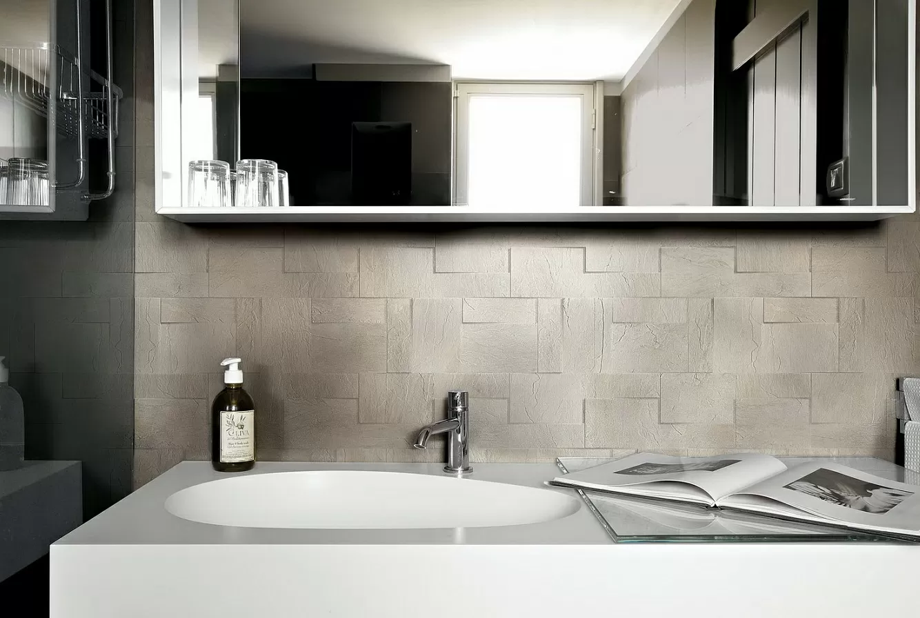 Керамогранит 738651 Ardoise Ivoire Grip Ret 80x80