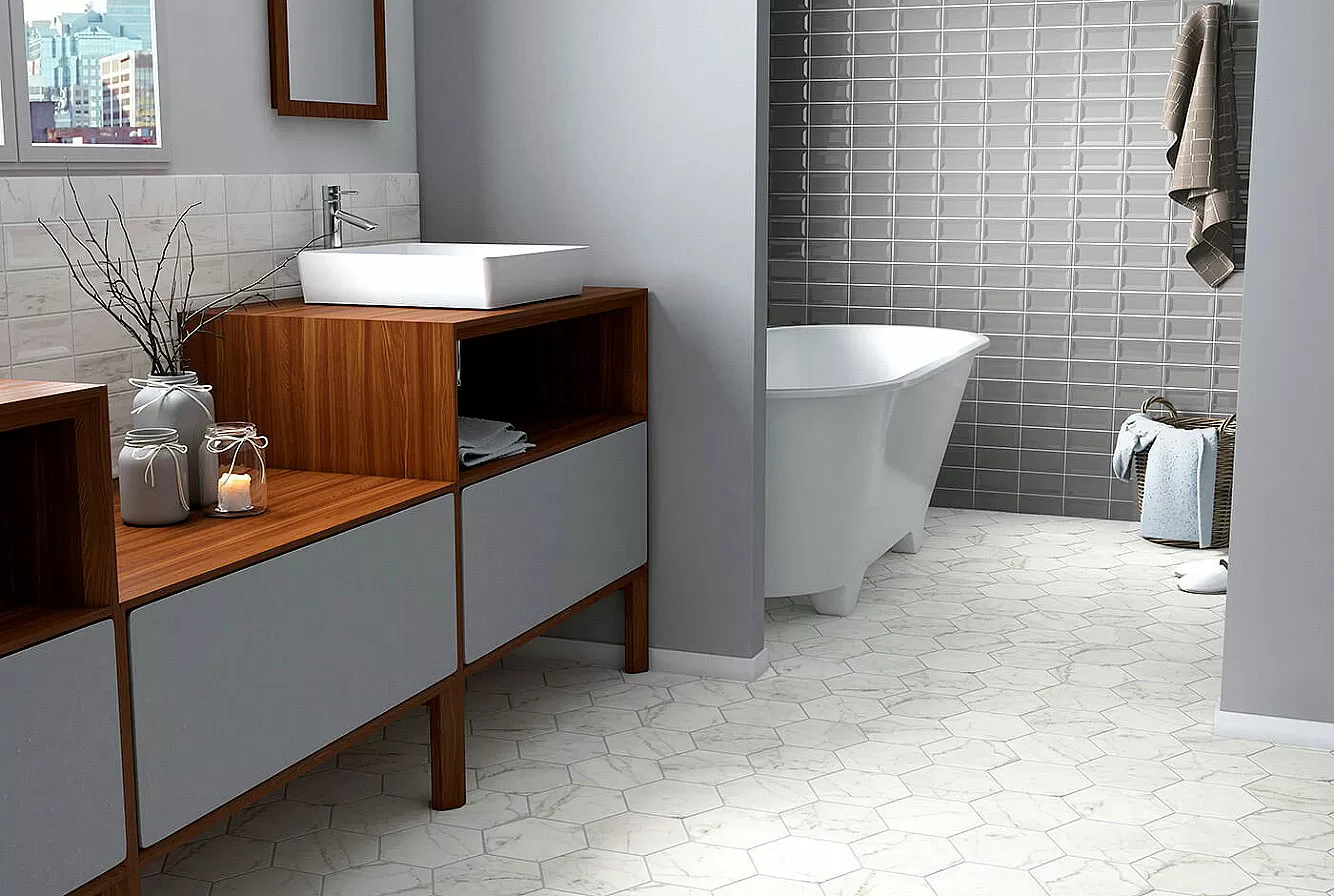 Плитка 23084 CARRARA Metro Matt 7,5х15