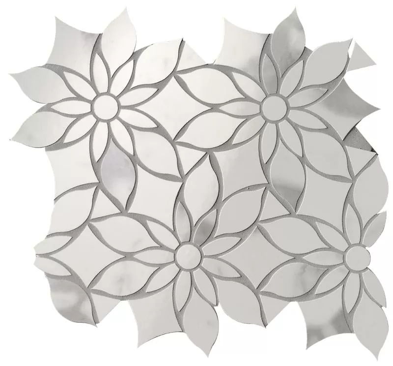 Мозаика fQKX Carrara Superiore Daisy Mosaico 29x31.9