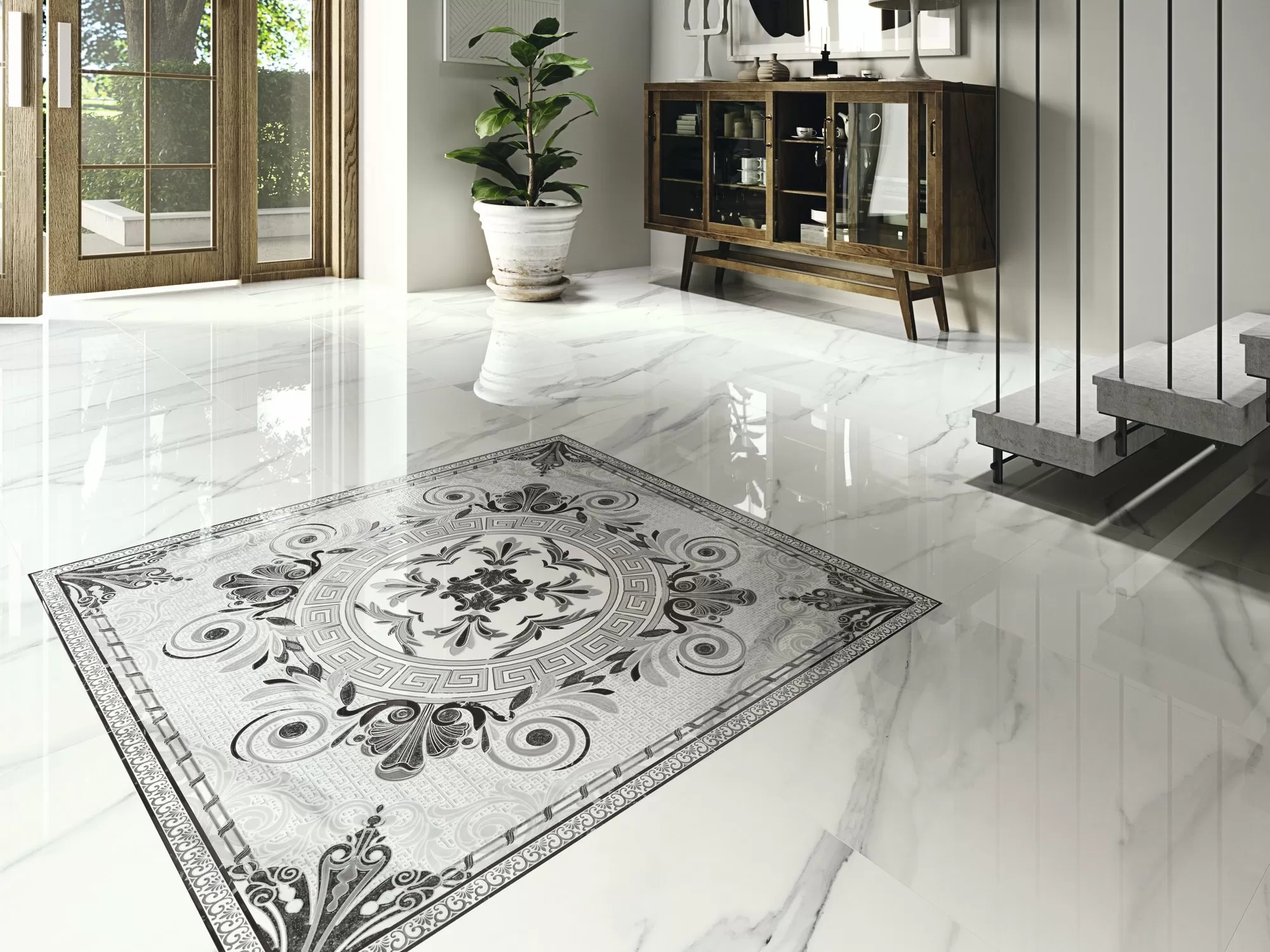 Плитка A036485 Decor Set (3) Areca Matt 25*75