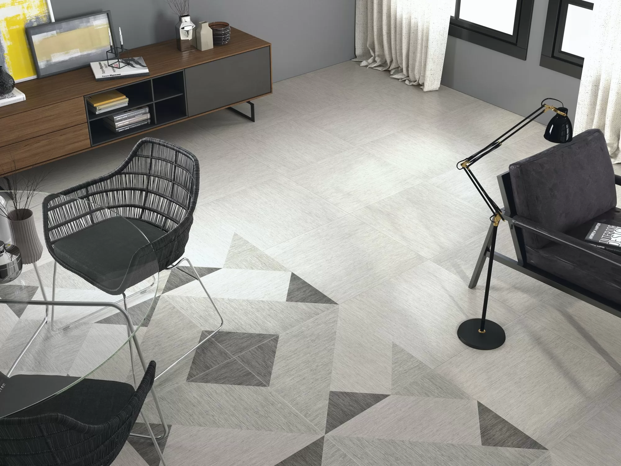 Керамогранит A027135 Zocalo Fusta White 15x45