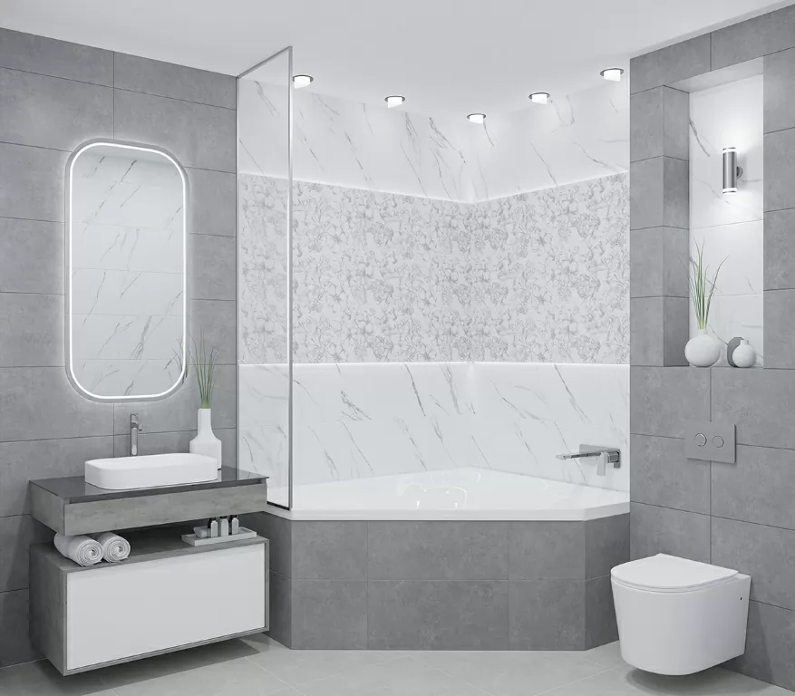 Плитка Carrara Geometria 31.5x63