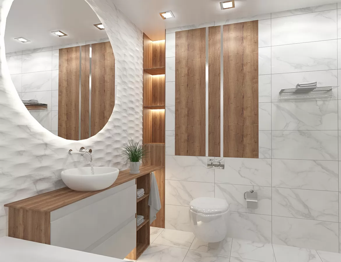 Плитка Декор Calacatta Bianco 31.5x63