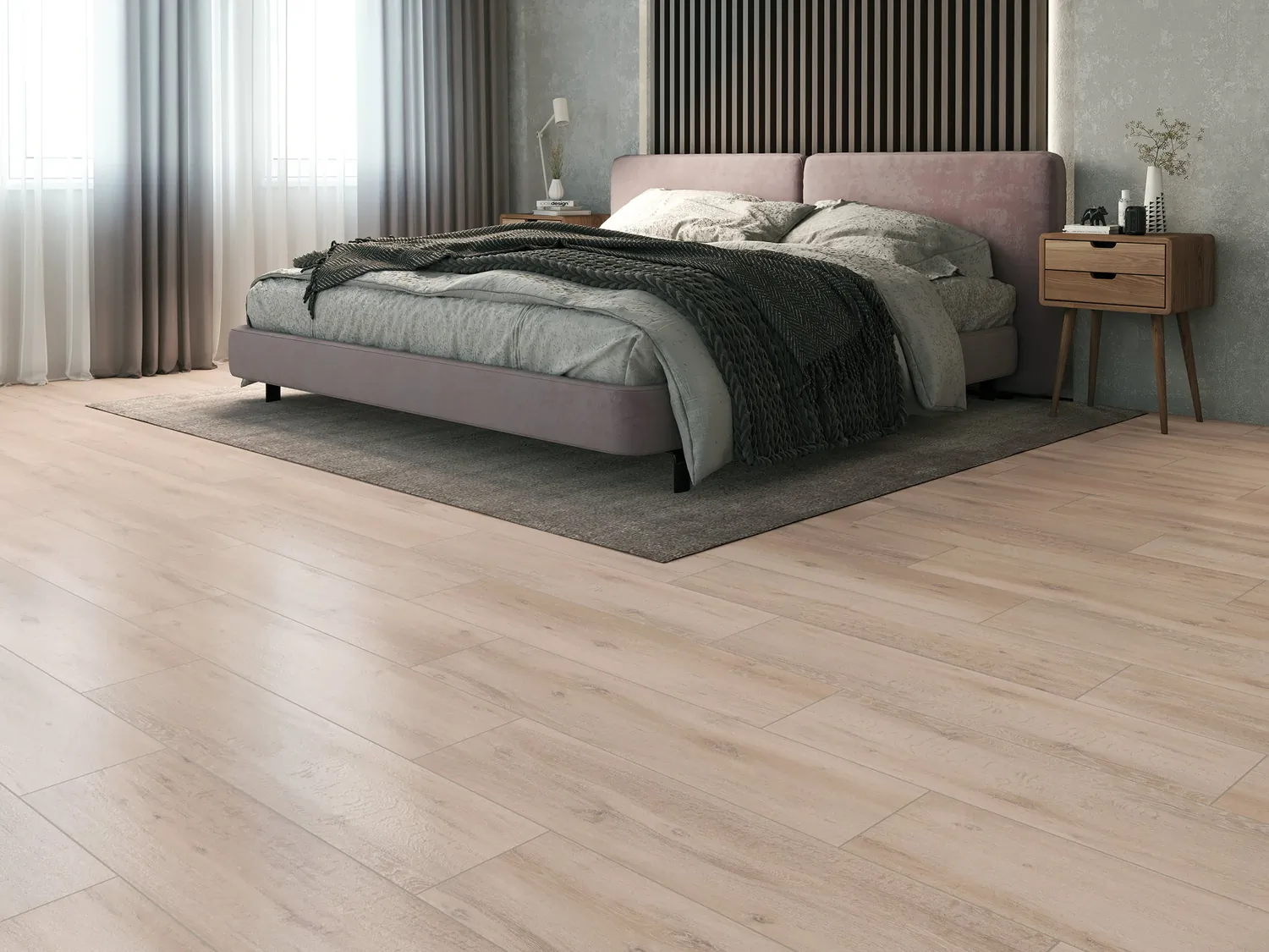 Керамогранит 15977 Wood Concept Natural светло-бежевый ректификат 21,8х89,8