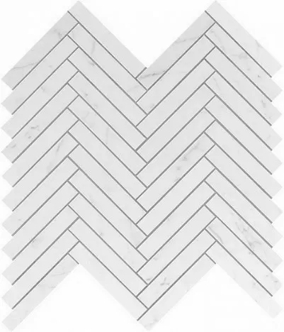 Плитка 9SHC Marvel Carrara Pure Herringbone Wall 30,5x30