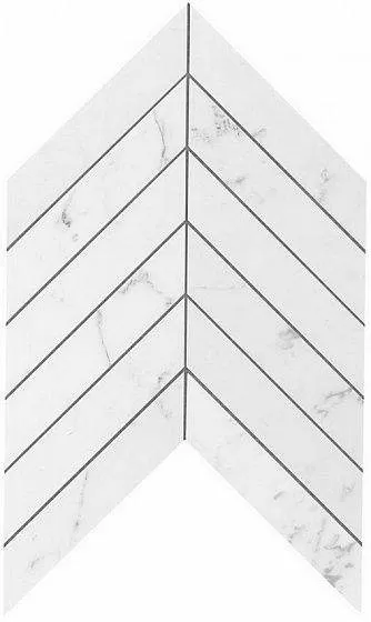 Плитка 9SCA Marvel Carrara Pure Chevron Wall 30,5X25