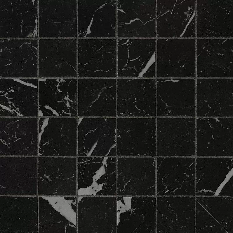 Мозаика fQJ8 Roma Gold Nero Elegante Gres Macromosaico 30x30