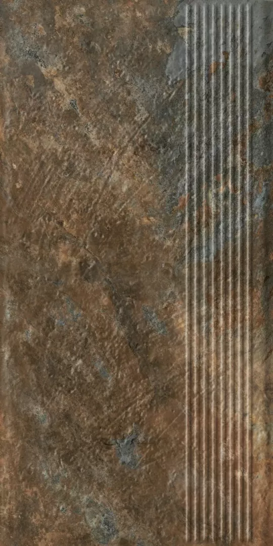 Клинкерная плитка Ardis Rust Stopnica Prosta Struktura Mat 30x60