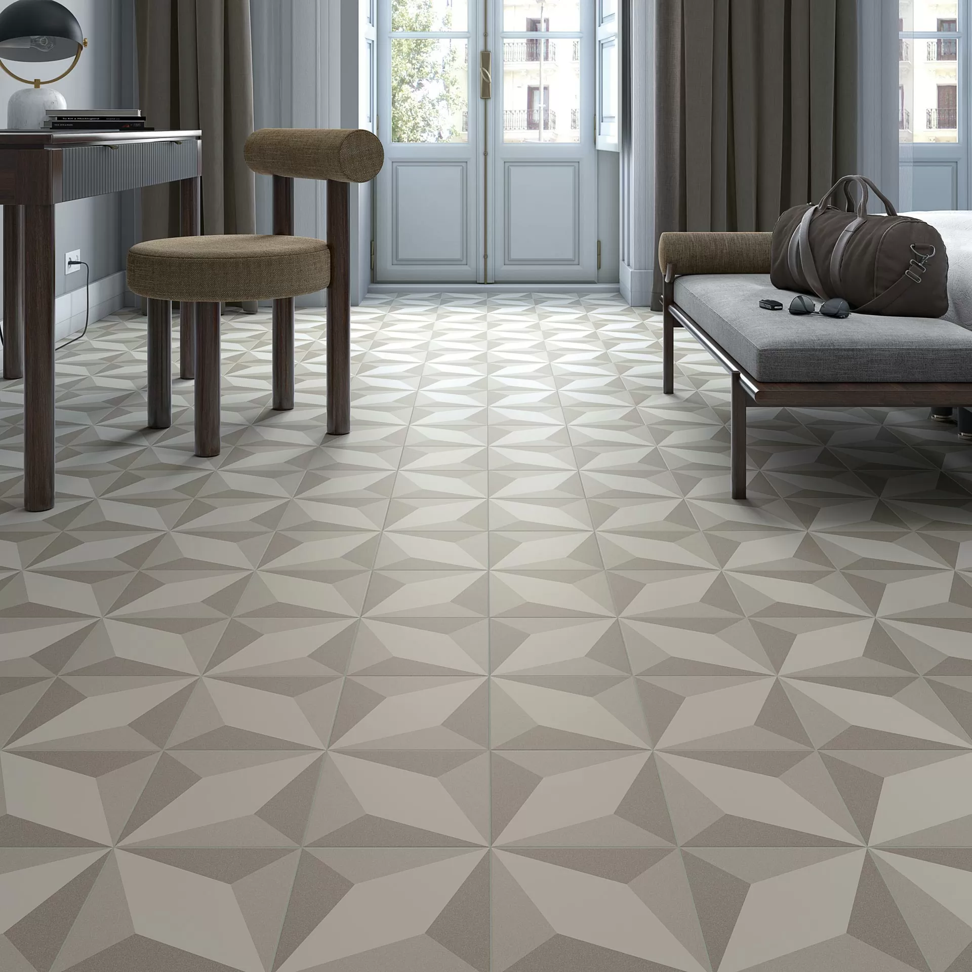 Керамогранит 47NS Bali-R Grafito Brillo 15x15