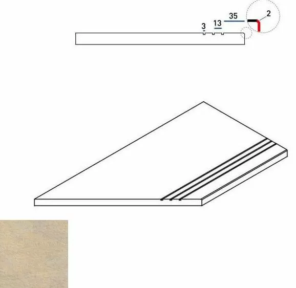 Керамогранит 620090000257 SAND BORDO GRIP SX 30x60