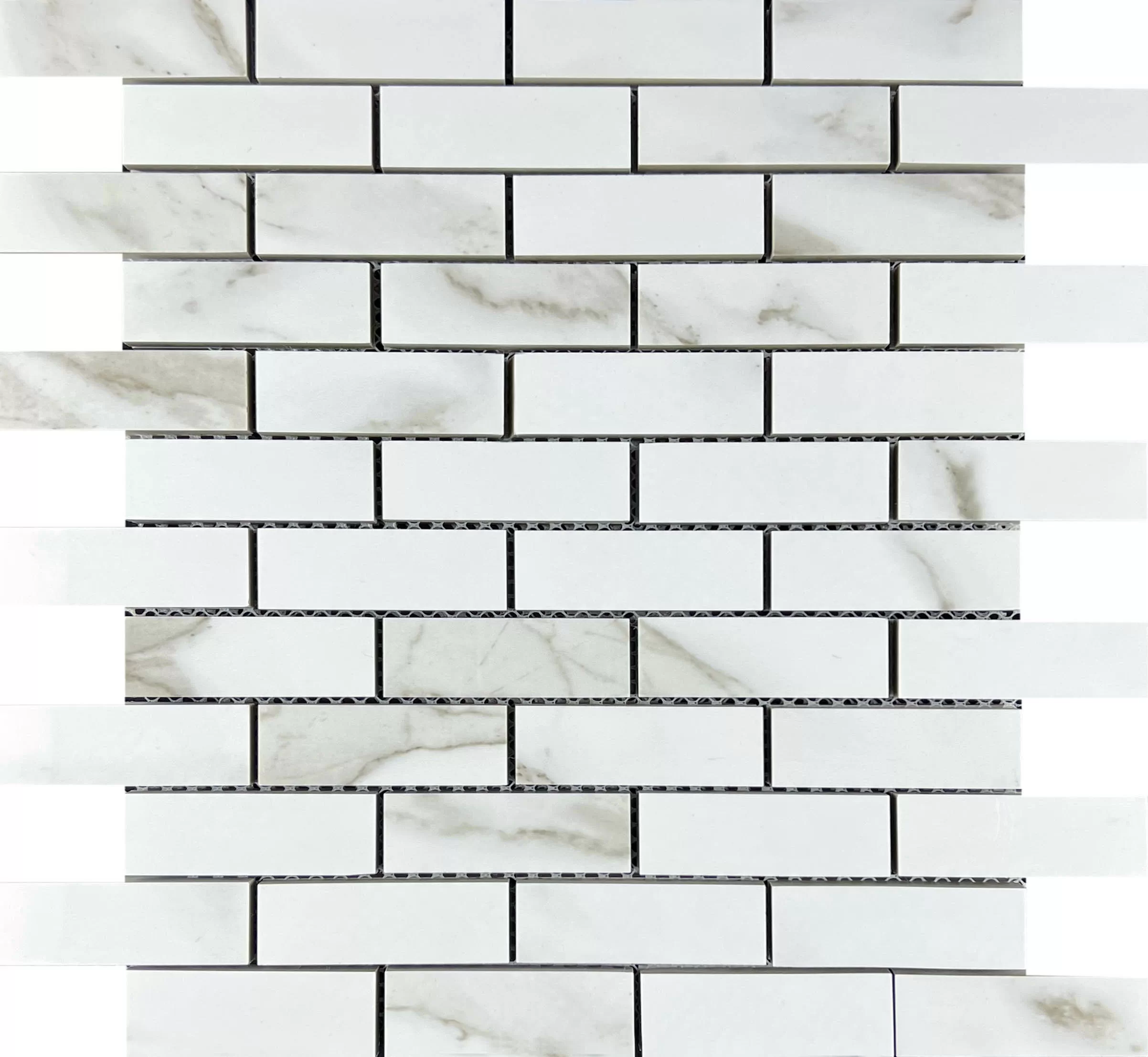 Мозаика Mosaic Statuario Eva brick bone 32.1x29.9