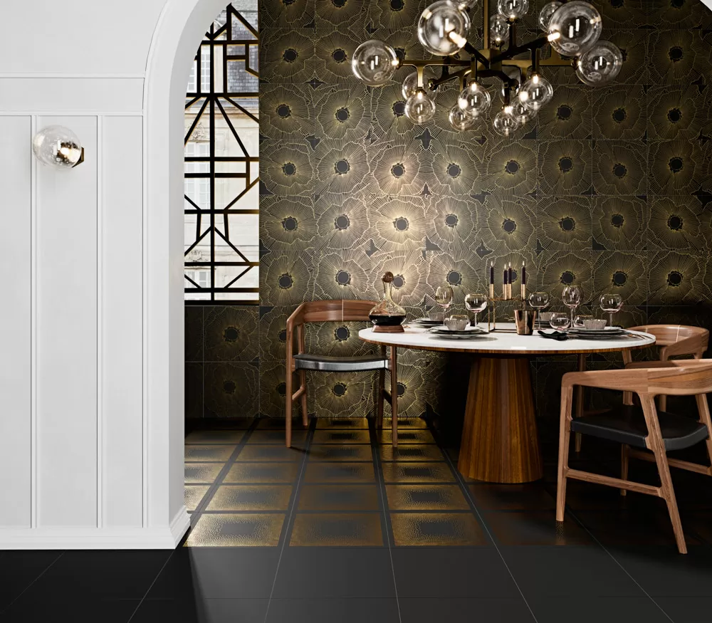 Керамогранит Art-Deco Black Manhattan Natural R10 29.75x29.75