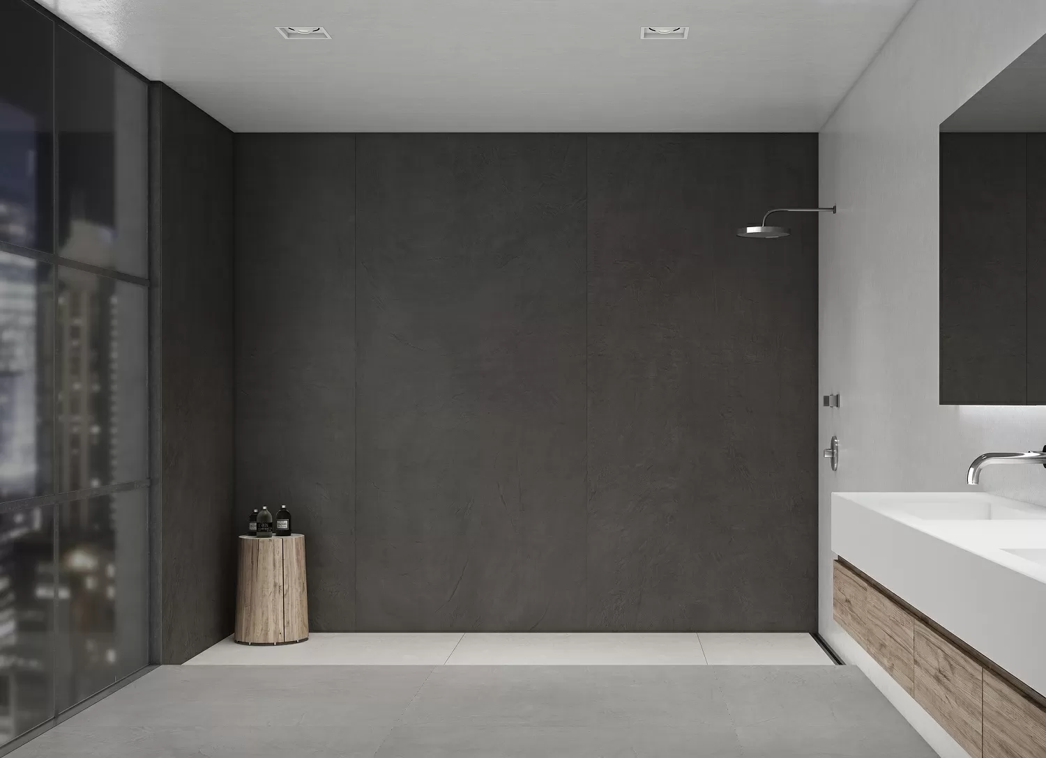 Керамогранит Equinox Anthracite Diamond Decor 6mm 59.55x260