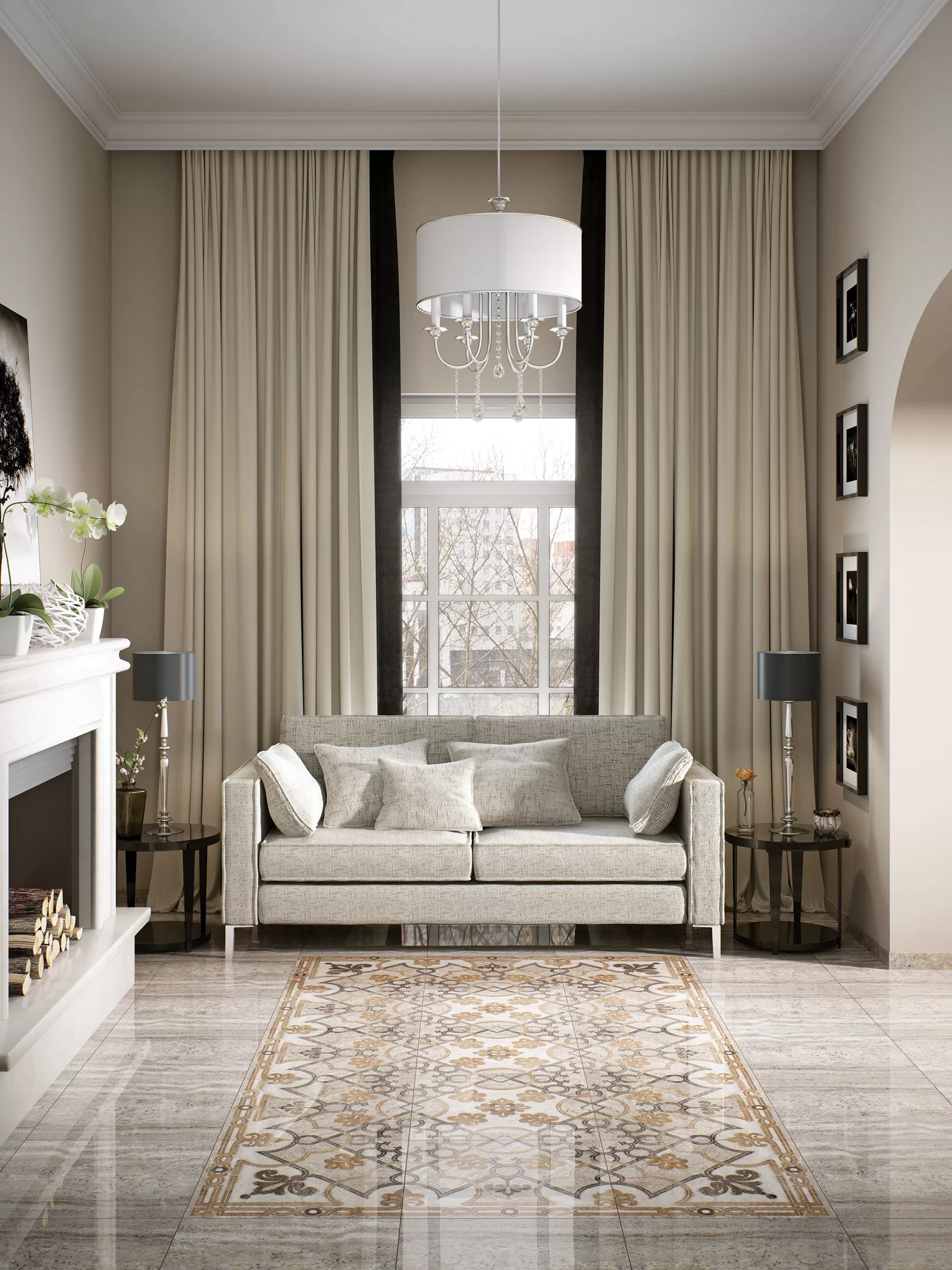 Мозаика K-50/LR/m01 (2m50/m01) Light Grey 30*30