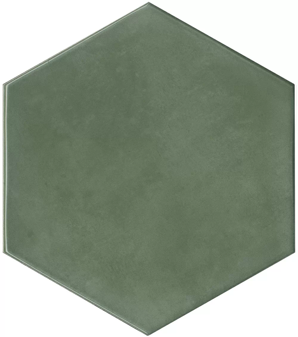 Плитка 24034 Флорентина зеленый глянцевый 20x23,1