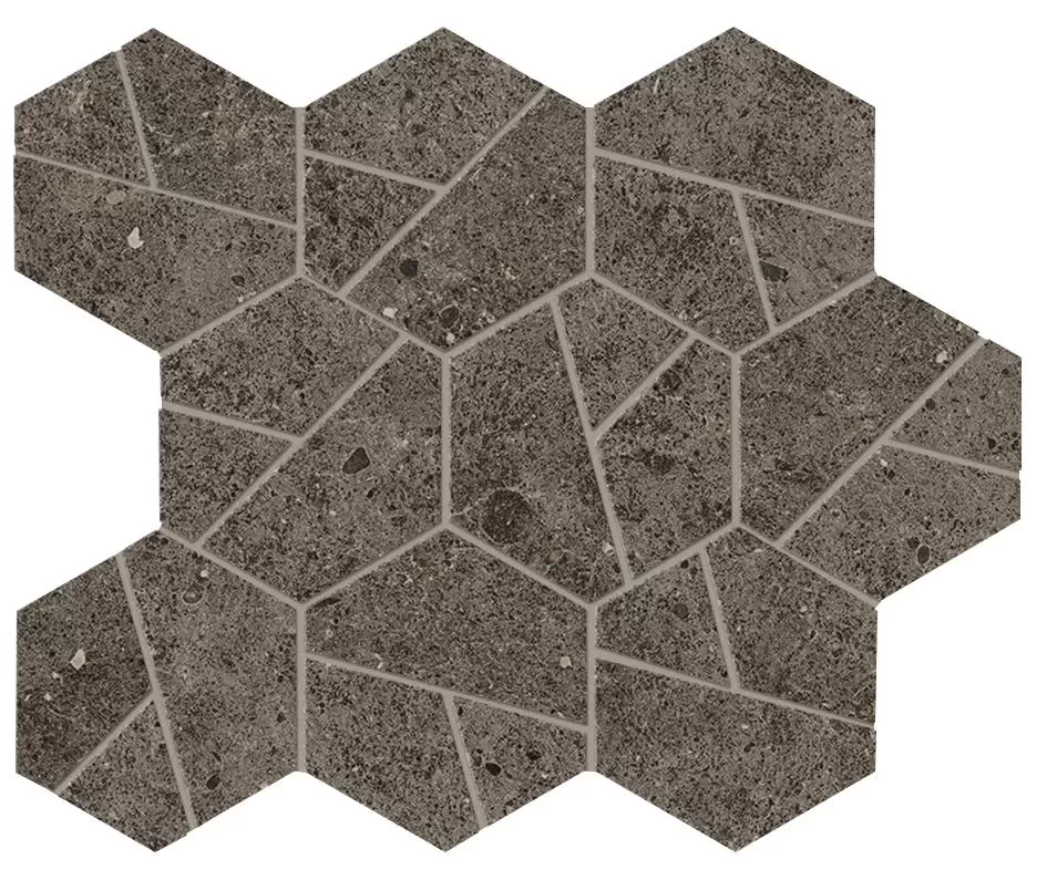 Мозаика A7C1 Boost Stone Tobacco Mosaico Hex 25x28,5