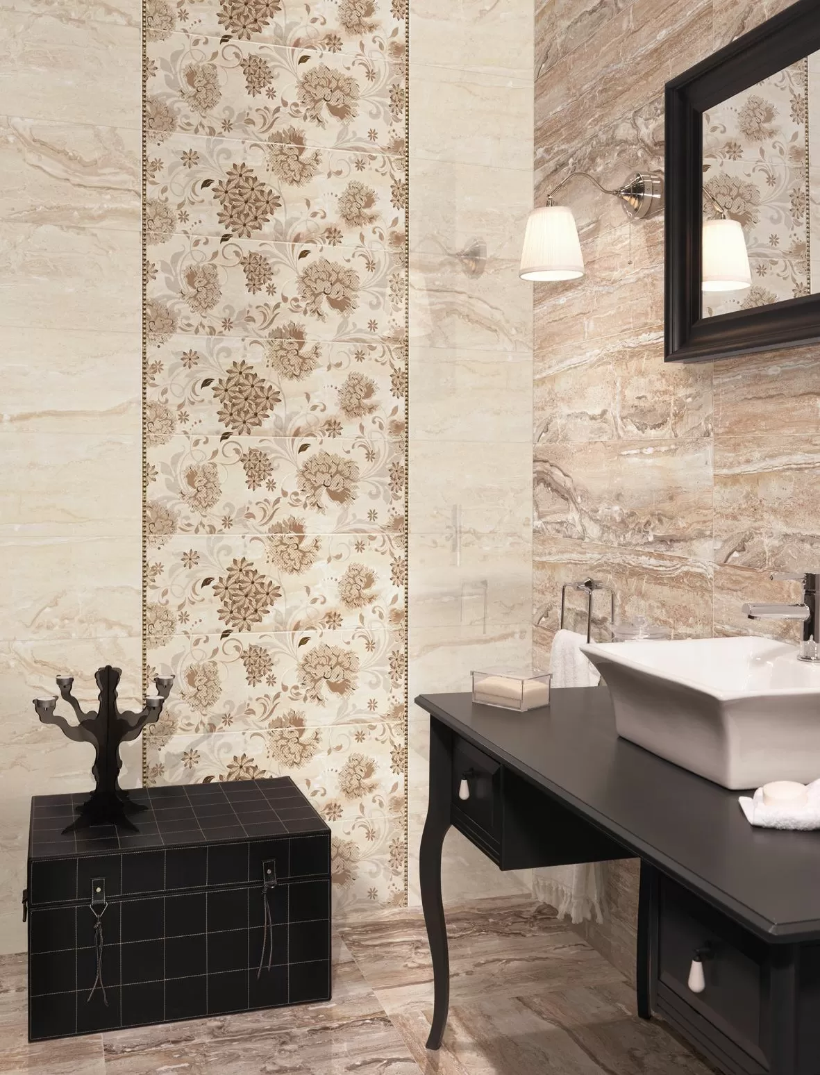 Плитка Decorado Cibeles A beige 25x75
