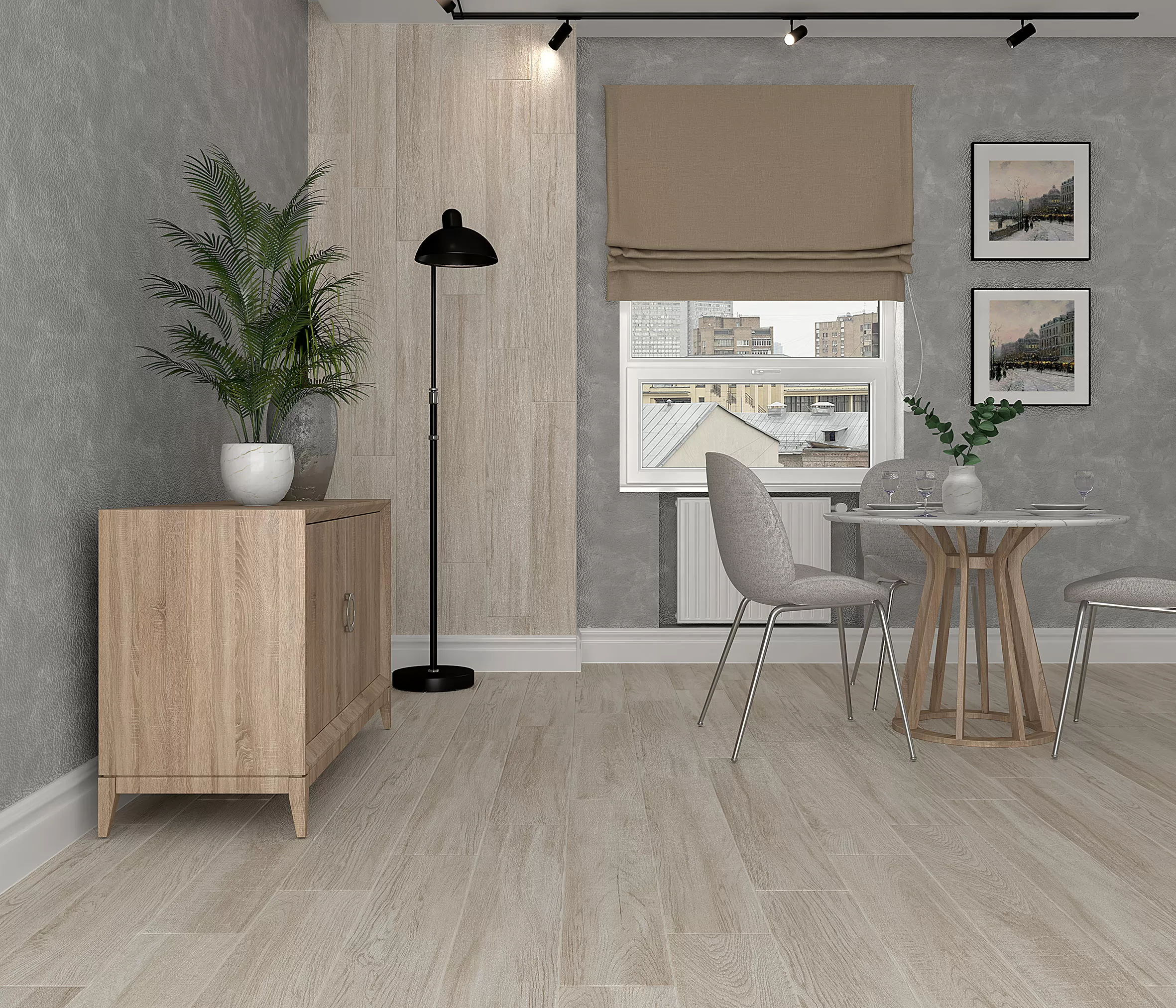Керамогранит SG517200R Rainwood серый 20x120x1.1