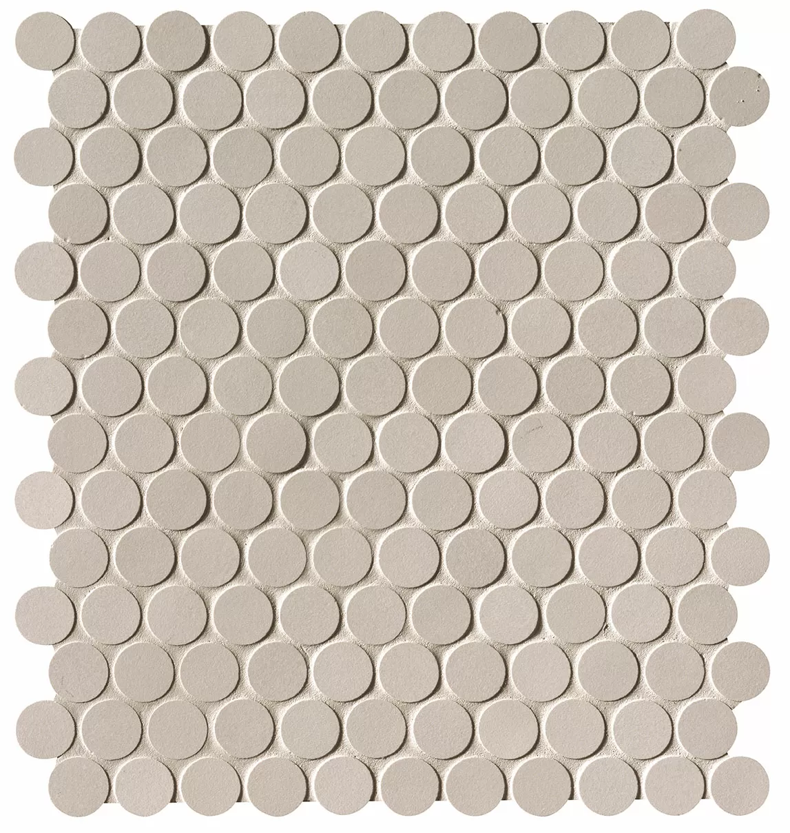 Мозаика fNSU Milano&Floor Beige Round Mosaico Matt 29.5x32.5