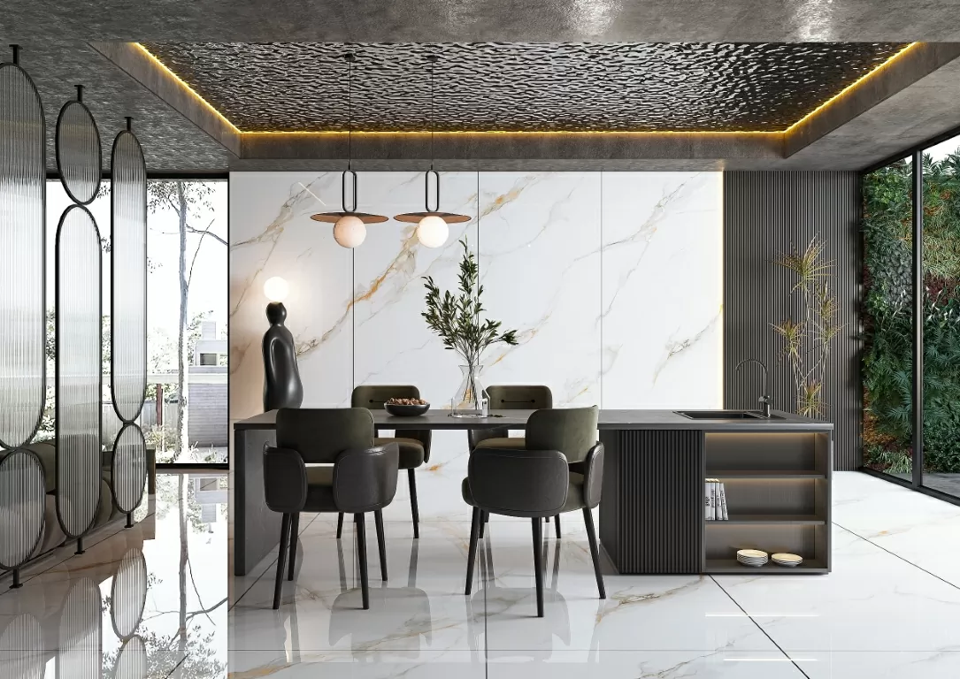 Керамогранит NTT3012P Calacatta Black 120x240