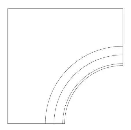 Керамогранит 620090000794 Drift White Bordo Curvilineo Svasato R 30 60x60
