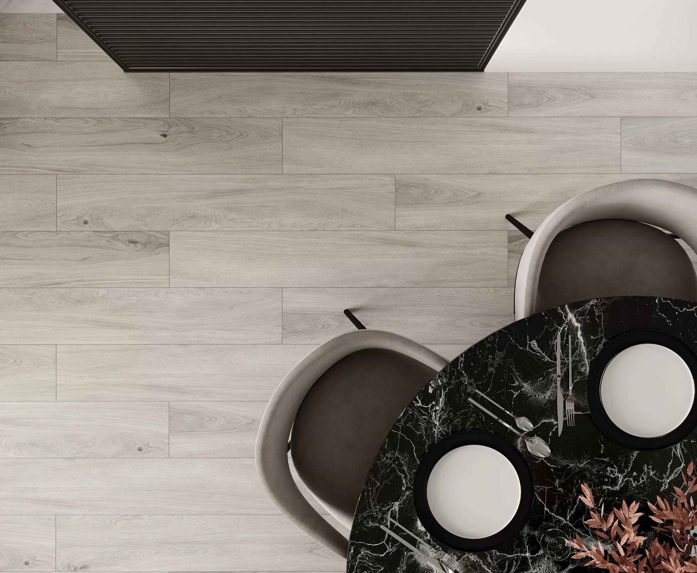 Керамогранит Canarium Slate серый структурный 20x120