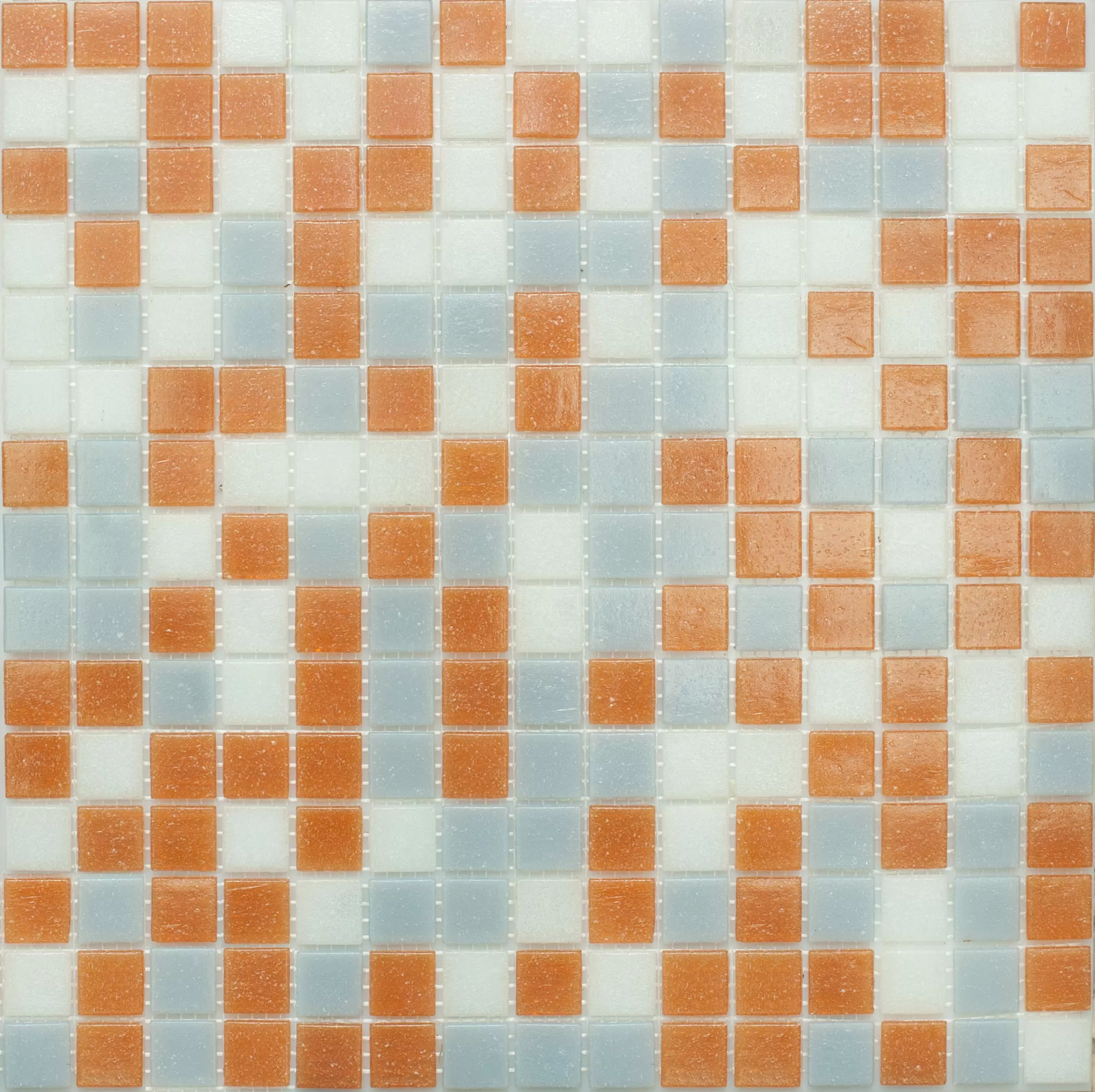 Мозаика MIX13 стекло серо-розовый (сетка) 327x327