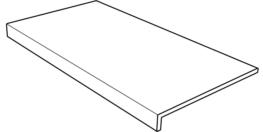 Клинкерная плитка 970129 Ступень фронтальная Tibet Anti-Slip Recto Beige 31.5x120