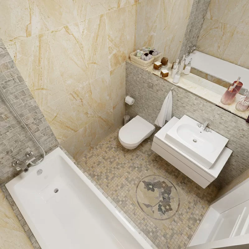 Керамогранит K-101/SR/d02 GENESIS BEIGE D02-CUT SR 60х60