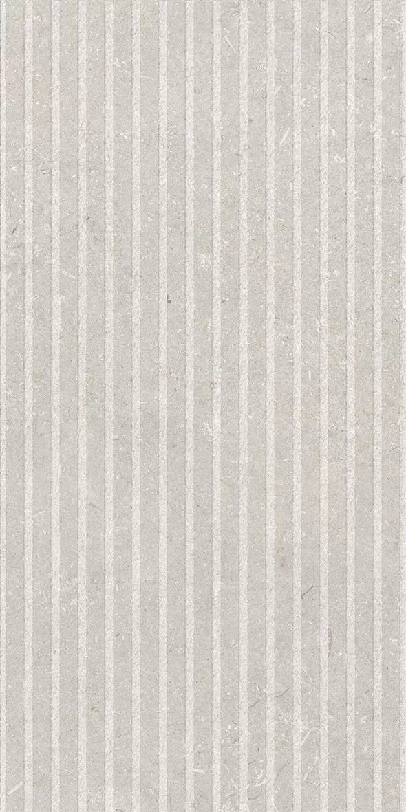 Керамогранит 005505 Shellstone Bianco Rigat-One 3D 60x120