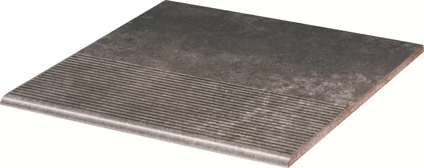 Клинкерная плитка Viano Antracite Stopnica Prosta 30х30х1,1