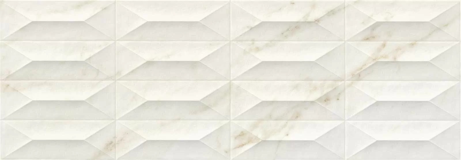 Плитка M4PF Marbleplay Ivory Struttura Gem 3D Rett. 30х90