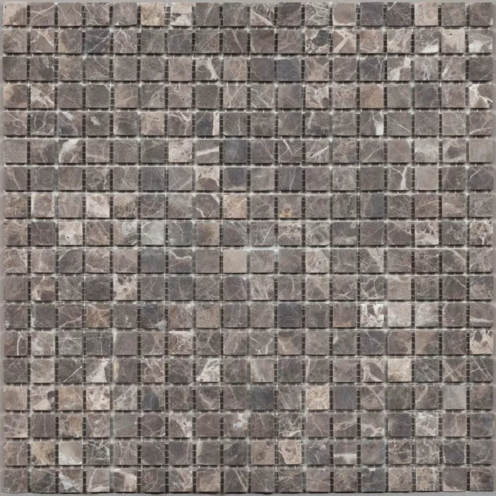 Мозаика DAO-502-15-4 Dark Emperador мрамор 1.5х1.5 30х30