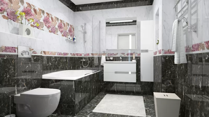 Плитка Argos nero бордюр 8х25