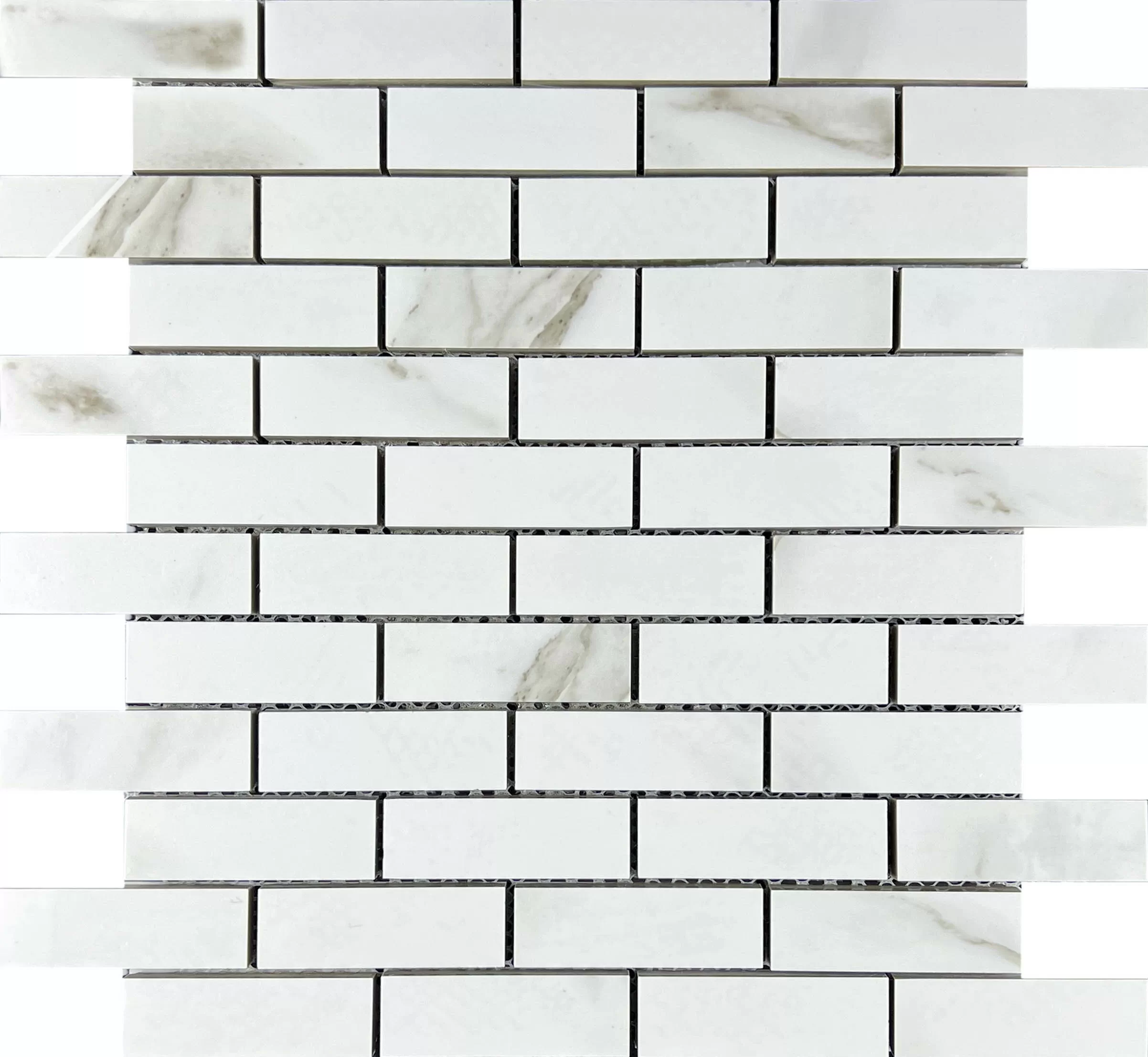 Мозаика Mosaic Statuario Eva brick bone 32.1x29.9