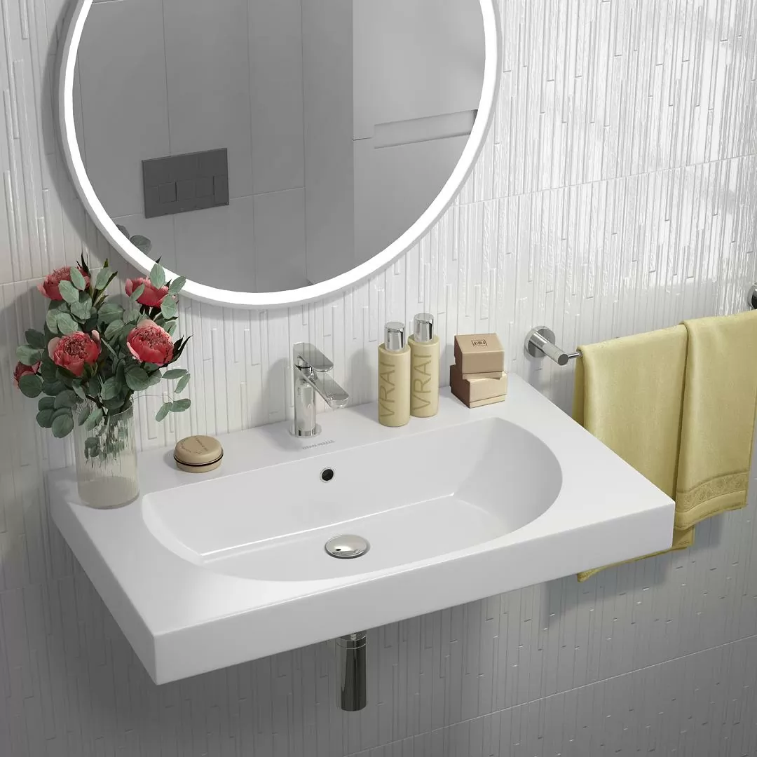 Плитка 60167 Бьянка белый матовый мозаика 20x60x0.9