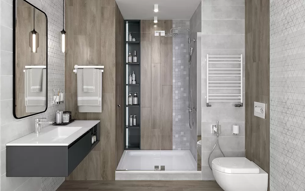 Мозаика MM60153 Декор мозаичный Sharp микс 20х60