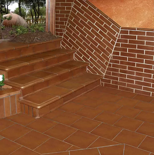 Клинкерная плитка Esquina Fiorentina Nature Asper anti-slip 33.3x33.3x5