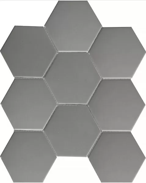 Мозаика FQ21016 Hexagon big Grey Matt 25.6х29.5