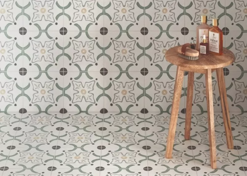 Керамогранит Sirocco Green Petals 22,3x22,3