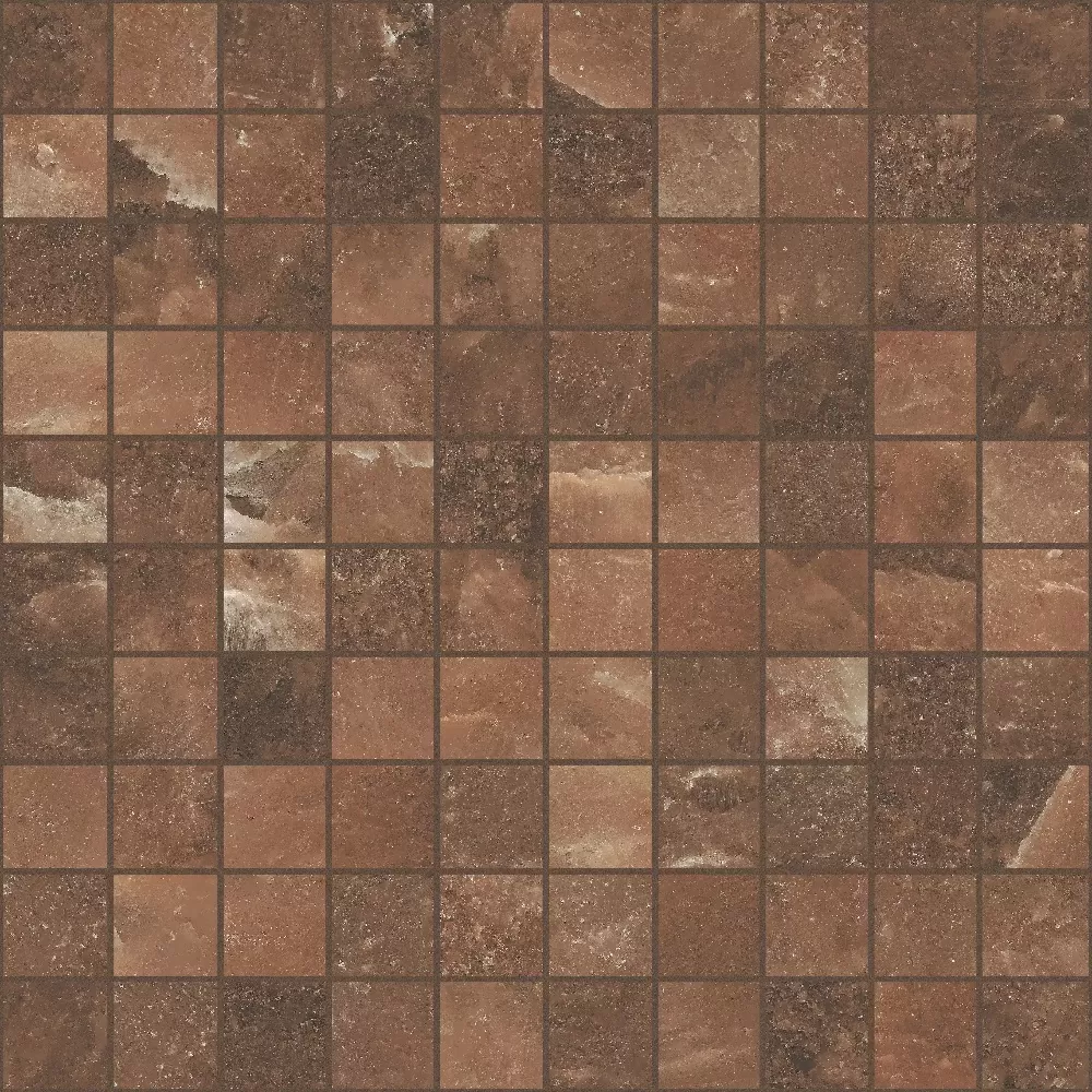 Мозаика 766738 Rock Salt Hawaiian Red Luc Mosaico 3x3 30x30