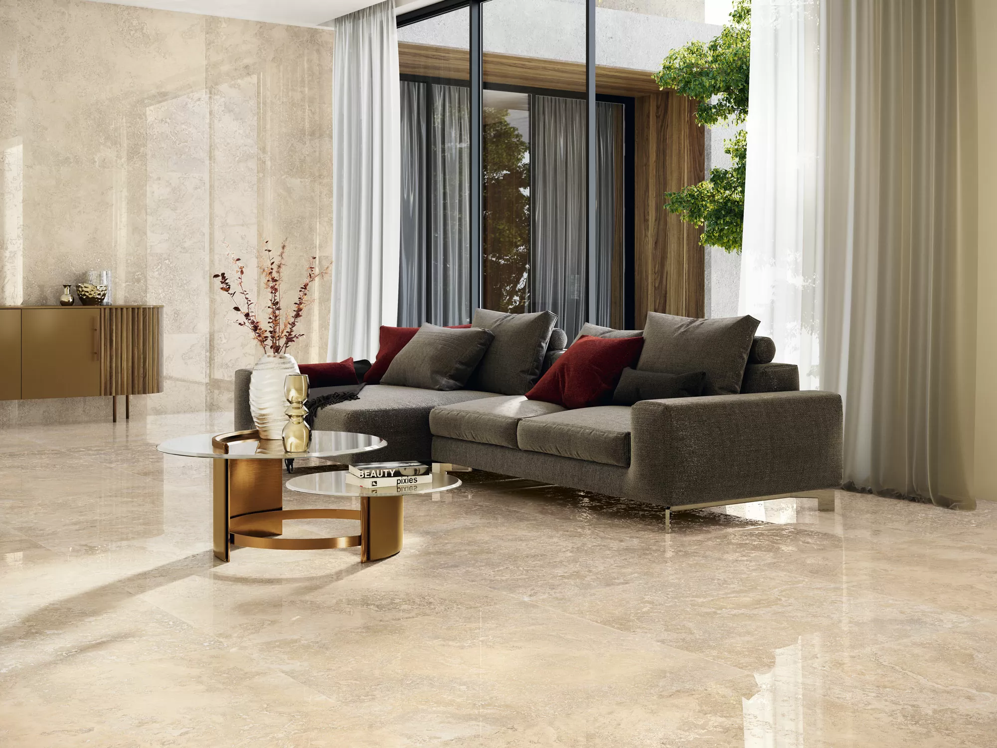 Керамогранит Rapolano 1867 Caramel Rect 100x100